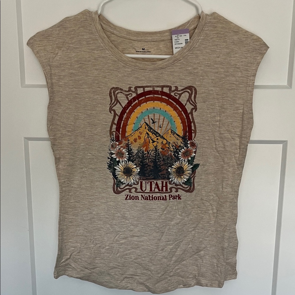 Utah Zion National Park Kids Tank Top - Tan
